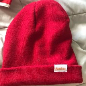 red beanie